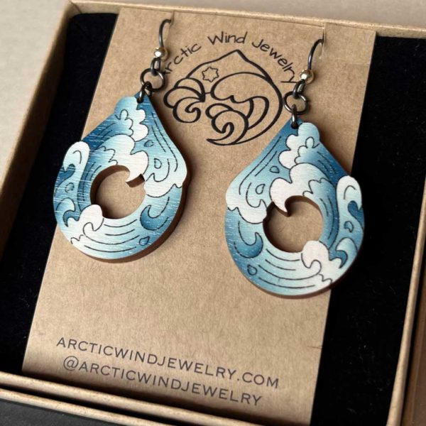 Sea Niobium earrings