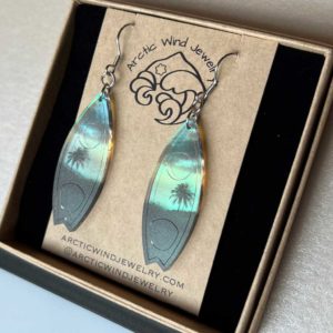 Acrylic surfing earrings