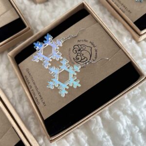 Magical Bright Snowflake Acrylic -korvakorut