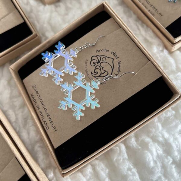 Frozen magical snowflakes earrings