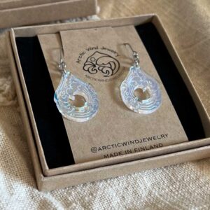 Little Arctic Ocean Wave Bright Acrylic -earrings