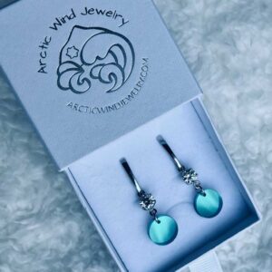 Arctic Wind Jewelry Sterling silver 925 zirconia earrings from lapland finland