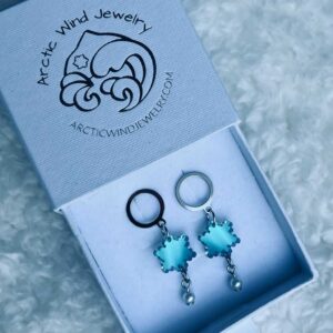 Arctic Wind Jewelry Sterling silver 925 zirconia earrings from lapland finland
