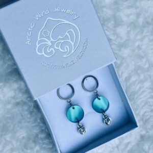 Arctic Wind Jewelry Sterling silver 925 zirconia earrings from lapland finland
