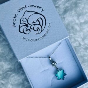 Arctic Wind Jewelry Sterling silver 925 zirconia necklace from lapland finland