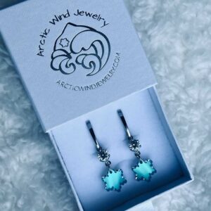 Arctic Wind Jewelry Sterling silver 925 zirconia earrings from lapland finland