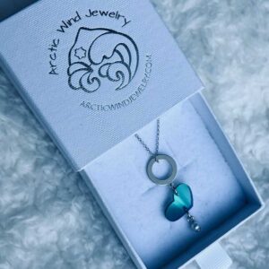 Arctic Wind Jewelry Sterling silver 925 zirconia necklace from lapland finland