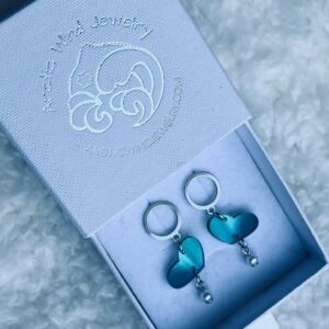 Arctic Wind Jewelry Sterling silver 925 zirconia earrings from lapland finland