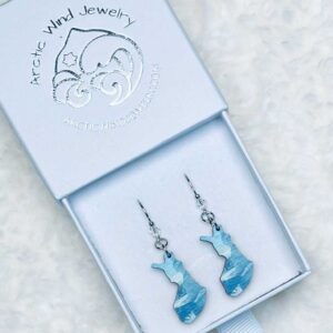 Arctic Wind Jewelry Sterling Silver 925 crystal earrings from Lapland Finland