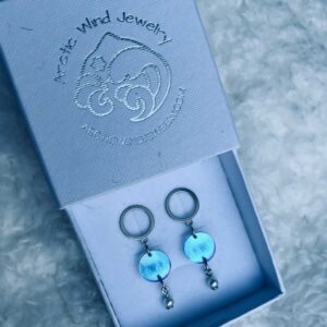 Arctic Wind Jewelry Sterling silver 925 zirconia earrings from lapland finland