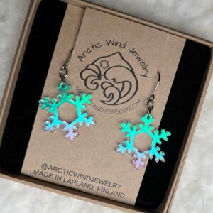 Magical Winter Wonderland Snowflake Acrylic -earrings